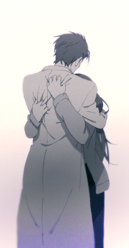 makise kurisu and okabe rintarou (steins;gate) drawn by umishima_senbon