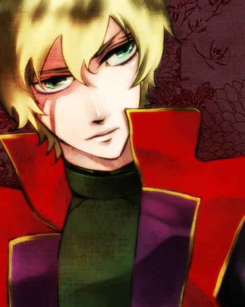 graham aker and mister bushido (gundam and 1 more) drawn by konno_karin