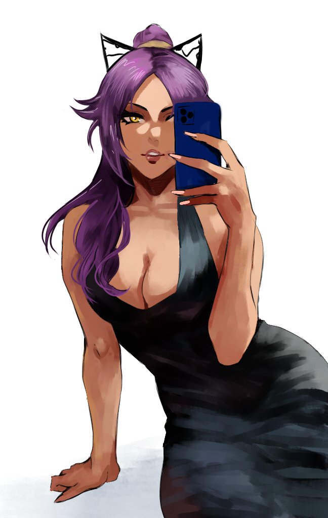 shihouin yoruichi (bleach) drawn by bion_(insomn_bion)