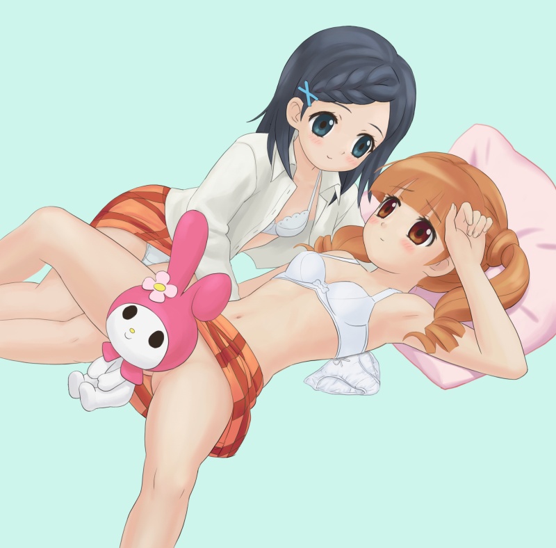 my melody, yumeno uta, and sakurazuka miki (sanrio and 1 more) drawn by kiku_(popolina)