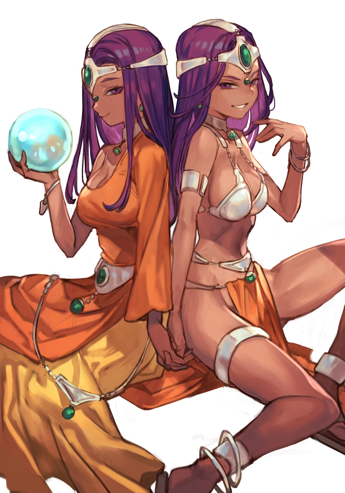 manya and minea (dragon quest and 1 more) drawn by hungry_clicker