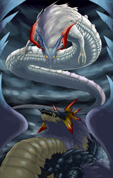 pixiv fantasia and 1 more drawn by parata
