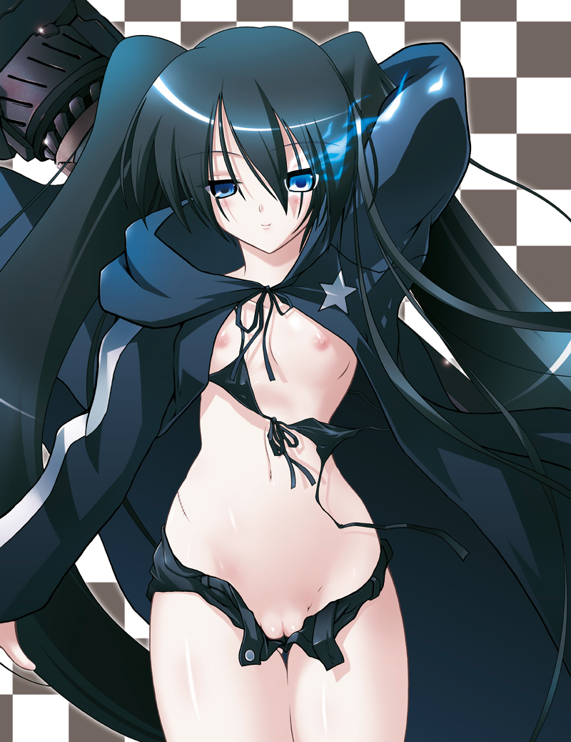 black rock shooter (black rock shooter) drawn by c.r.