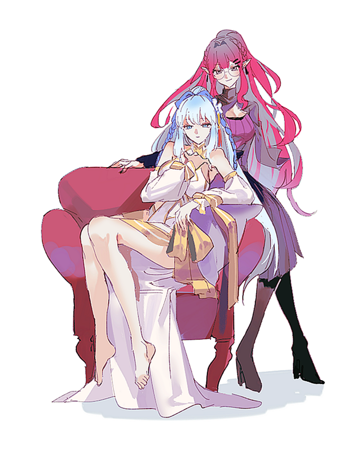baobhan sith and morgan le fay (fate and 1 more) drawn by ss_un17