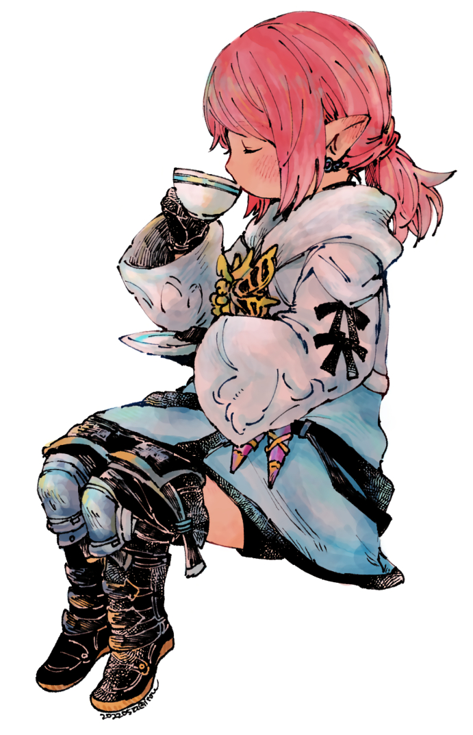 warrior of light and hikasen (final fantasy and 1 more) drawn by itowo_(itowc)