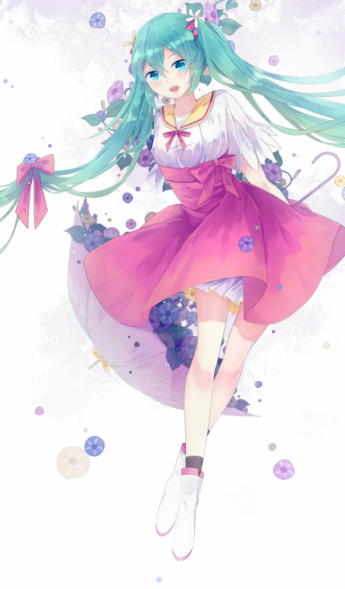hatsune miku (vocaloid and 1 more) drawn by lyodi