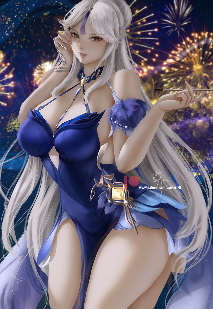 ningguang (genshin impact) drawn by wei_(promise_0820)