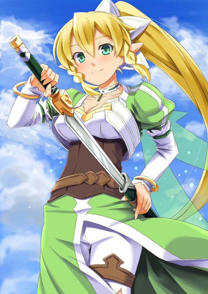 leafa (sword art online) drawn by miri_(ago550421)