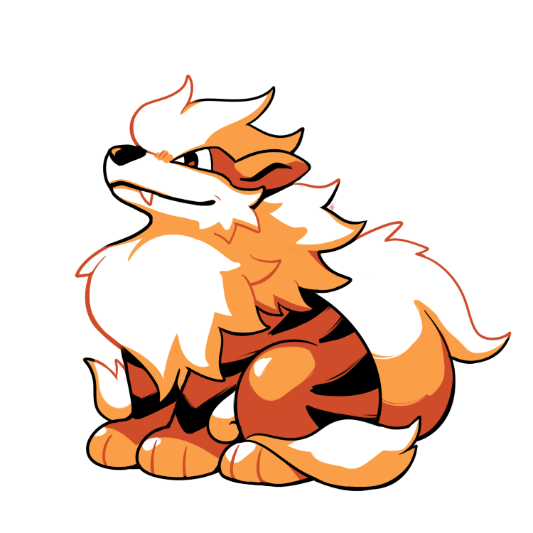 arcanine (pokemon and 1 more) drawn by rumwik