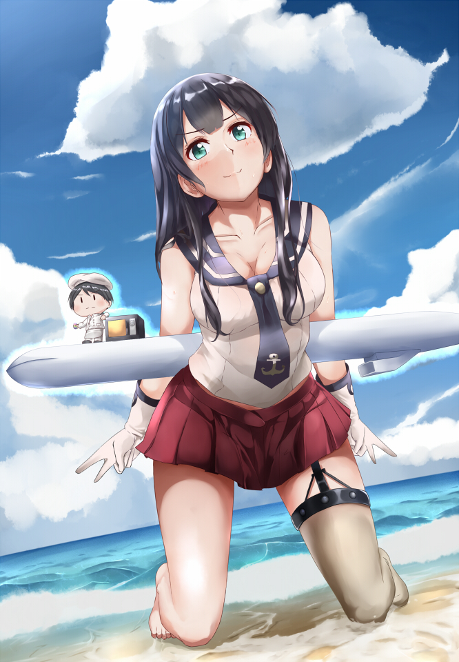 fairy and agano (kantai collection) drawn by butter_curry