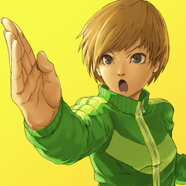 satonaka chie (persona and 1 more) drawn by shigumo_(shigeru)