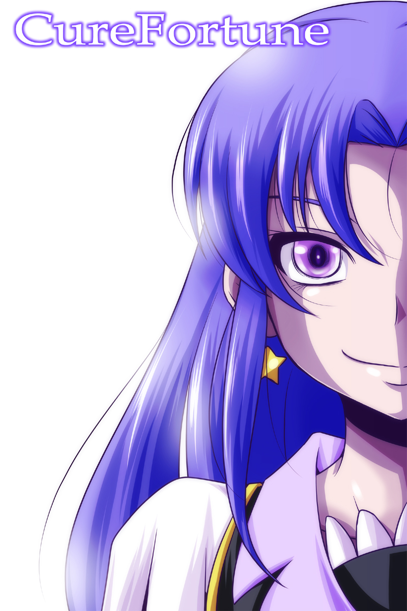 hikawa iona and cure fortune (precure and 1 more) drawn by nishi_koutarou