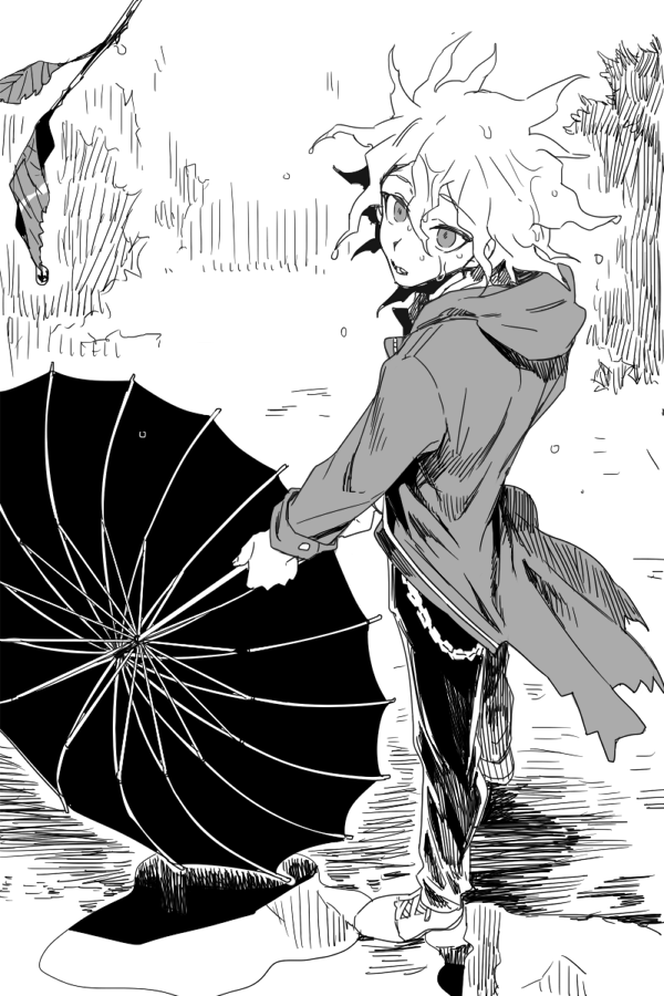 komaeda nagito (danganronpa and 1 more) drawn by uurin