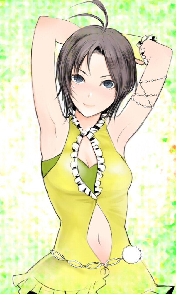 kikuchi makoto (idolmaster and 1 more) drawn by tori_(driftwood)