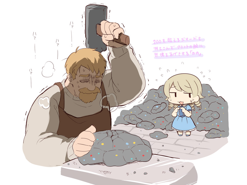 morikubo nono and clint (idolmaster and 2 more) drawn by uccow