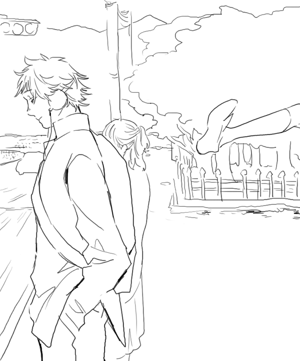 satonaka chie and hanamura yousuke (persona and 1 more) drawn by kamimon