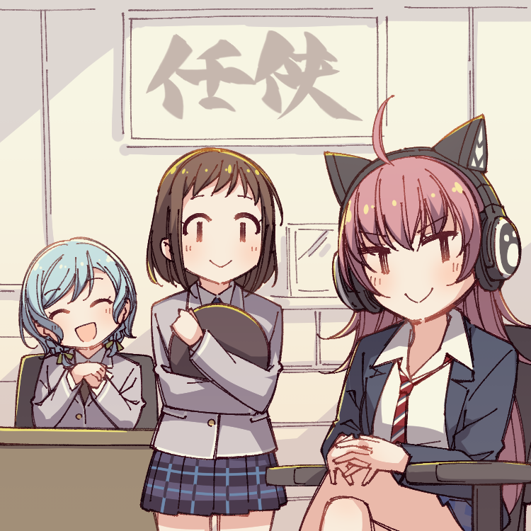 hikawa hina, hazawa tsugumi, and tamade chiyu (bang dream!) drawn by ayasaka