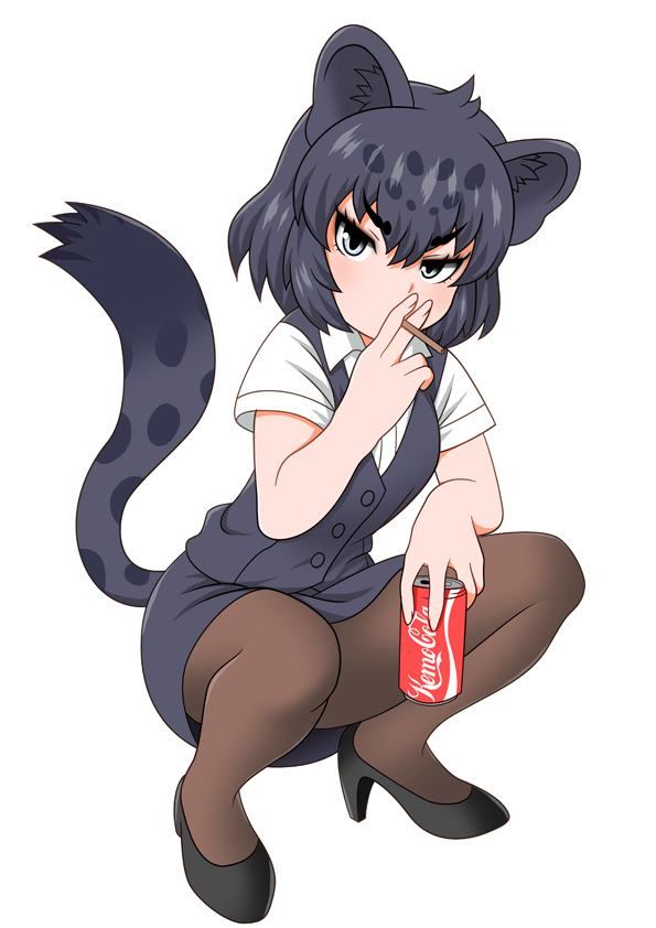 black jaguar (kemono friends and 1 more) drawn by bagua_zhang