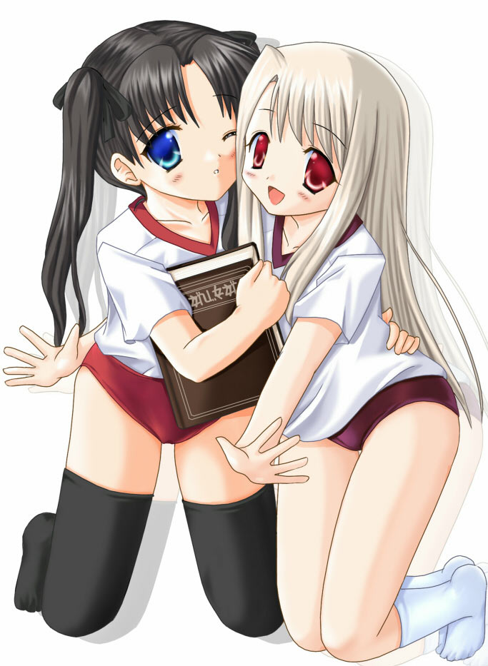tohsaka rin and illyasviel von einzbern (fate and 1 more)