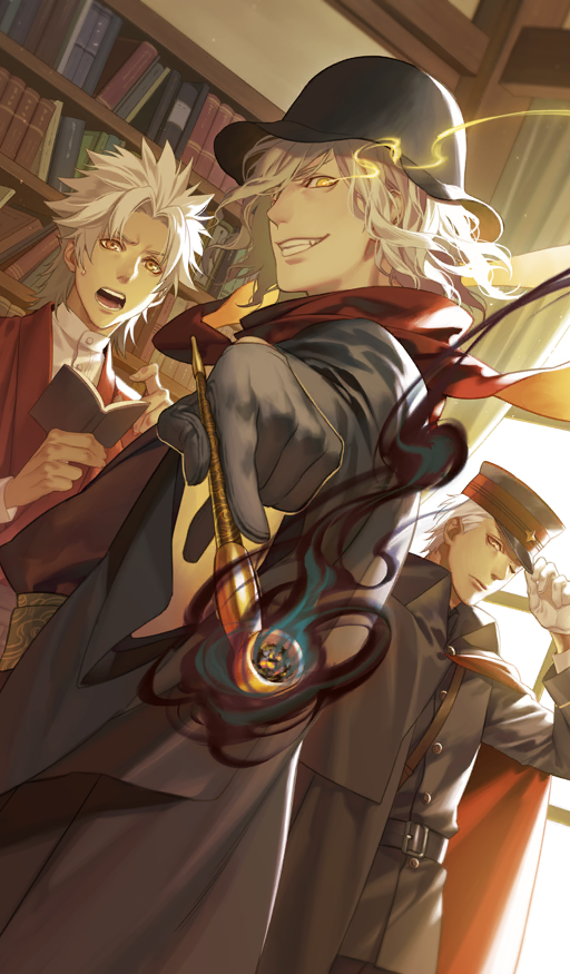 archer, edmond dantes, and amakusa shirou (fate and 1 more) drawn by kazuki_yone