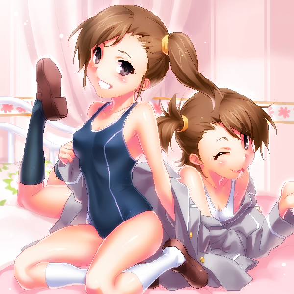 futami mami and futami ami (idolmaster and 1 more) drawn by zen_(kamuro)