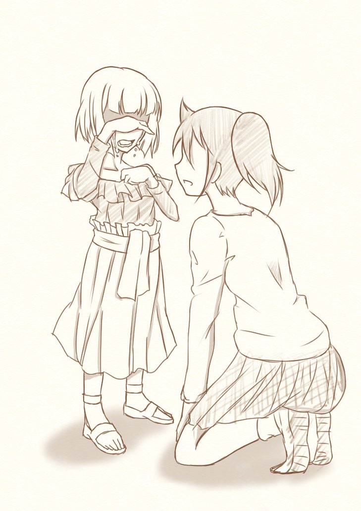kuroki tomoko and katou asuka (watashi ga motenai no wa dou kangaetemo omaera ga warui!) drawn by osumoto1