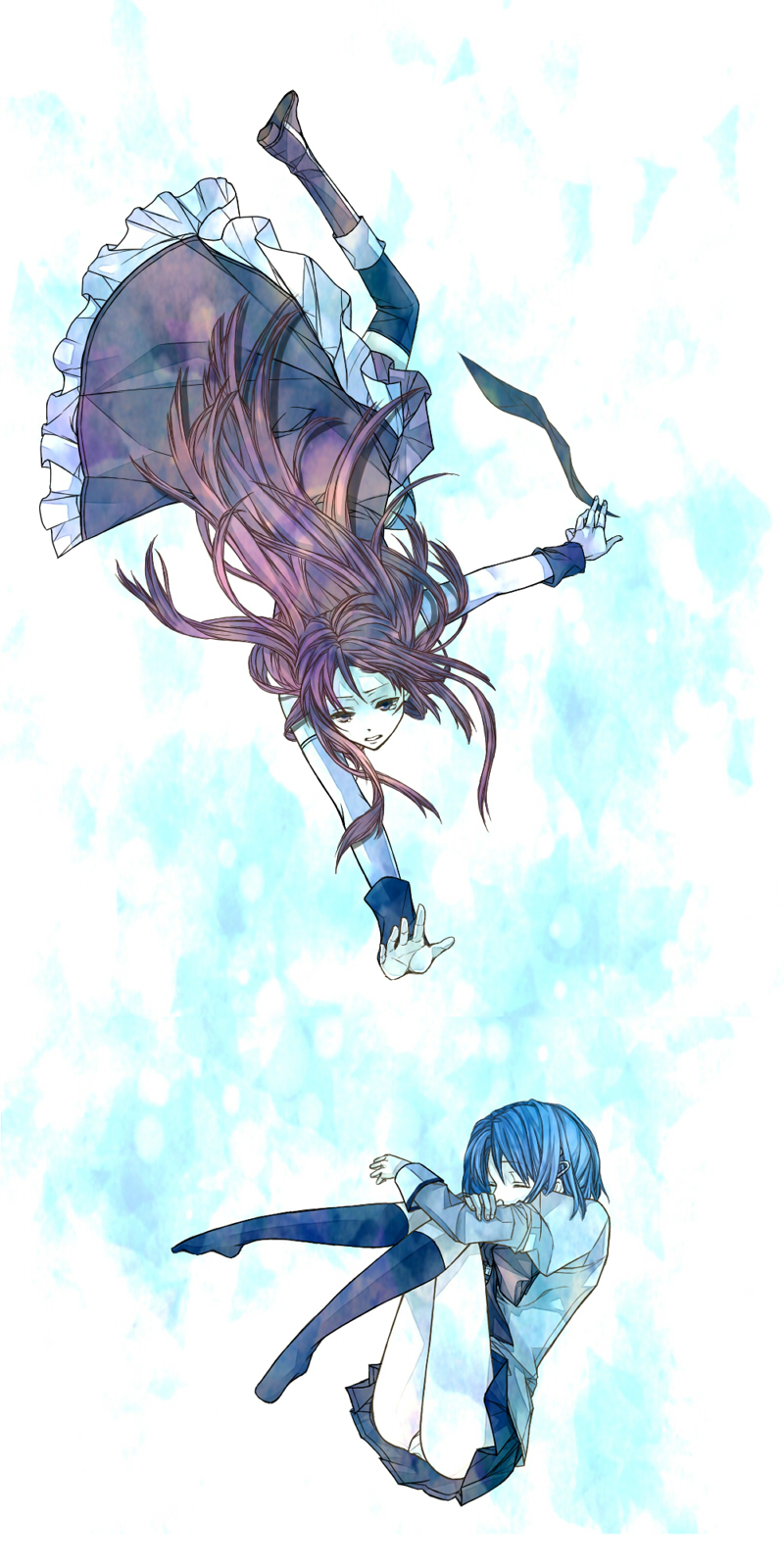 miki sayaka and sakura kyoko (mahou shoujo madoka magica) drawn by 4696s