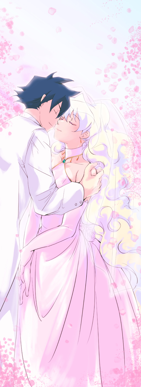 nia teppelin and simon (tengen toppa gurren lagann) drawn by soyoking