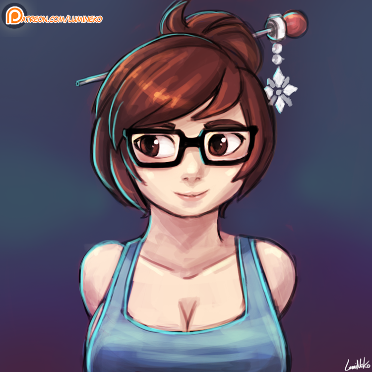 mei (overwatch and 1 more) drawn by lumineko