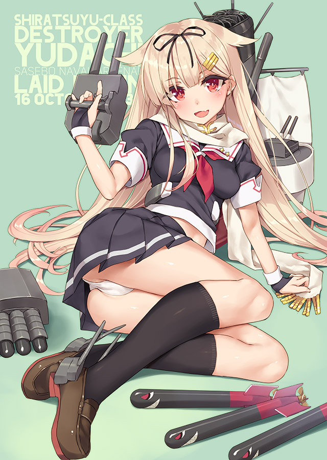yuudachi and yuudachi kai ni (kantai collection) drawn by tsurusaki_takahiro