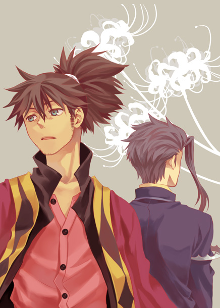 raven and yeager (tales of and 1 more) drawn by miho_(mi)