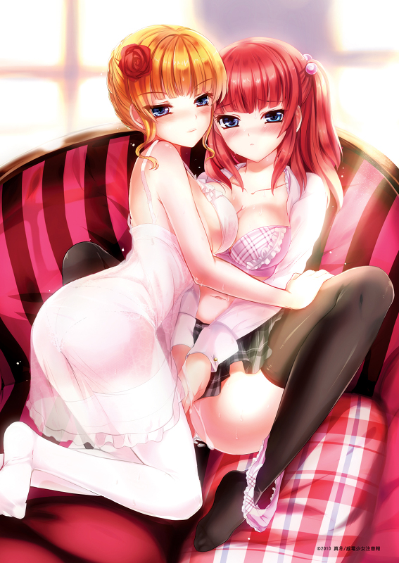 beatrice and ushiromiya ange (umineko no naku koro ni) drawn by mafuyu_(kanden_shoujyo)