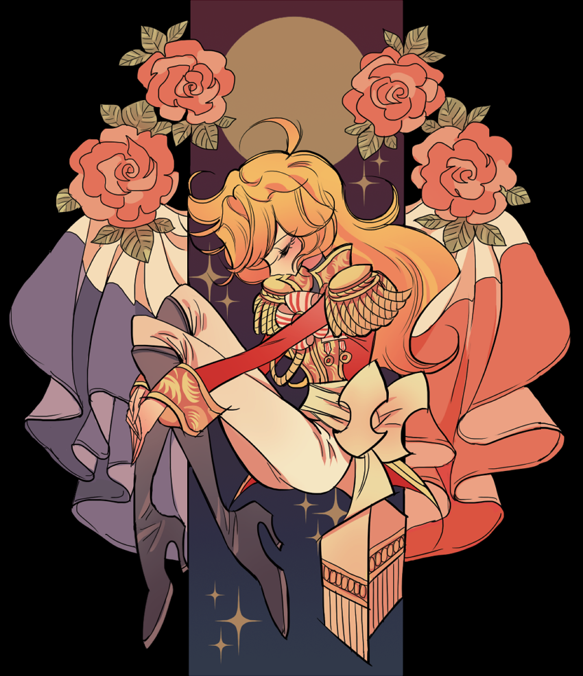 oscar francois de jarjayes (versailles no bara) drawn by meremero