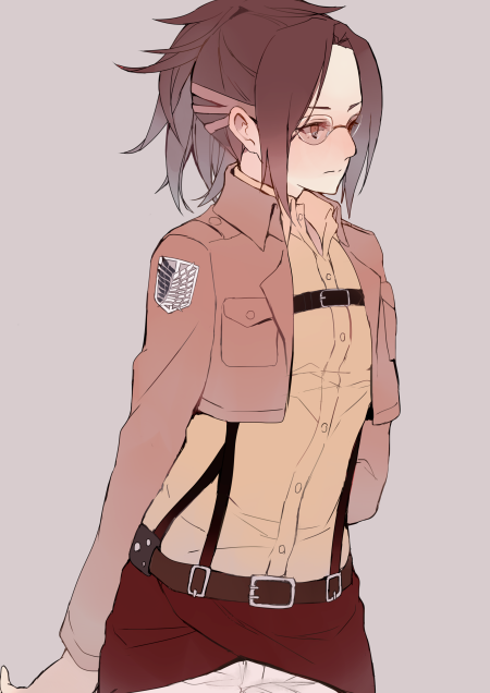 hange zoe (shingeki no kyojin) drawn by tokio_neo