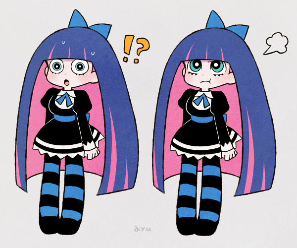 stocking (panty & stocking with garterbelt) drawn by ayu_(mog)