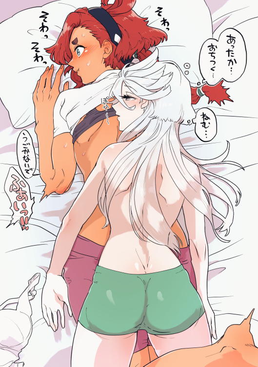 suletta mercury and miorine rembran (gundam and 1 more) drawn by akutsu_(demodori)