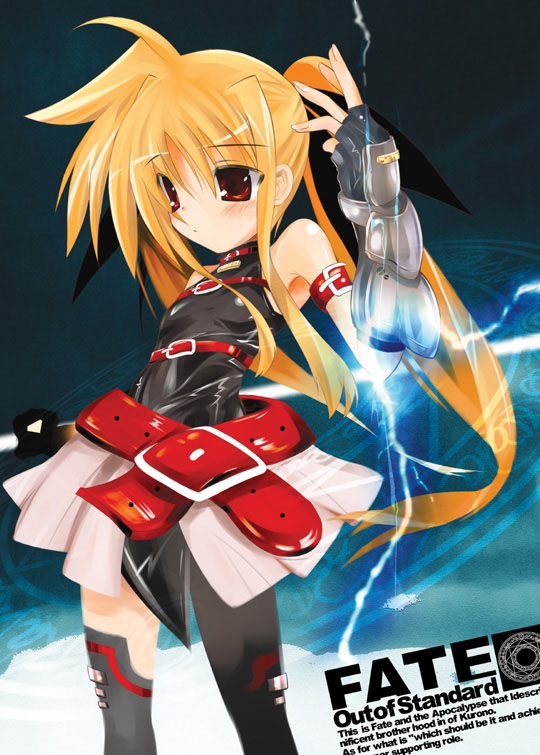 fate testarossa and bardiche (lyrical nanoha and 2 more) drawn by yamaguchi_shinnosuke