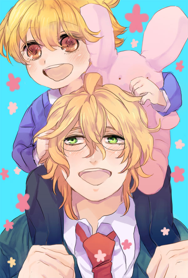 shinomiya natsuki and haninozuka mitsukuni (uta no prince-sama and 1 more) drawn by tai_lang_(bow4423)