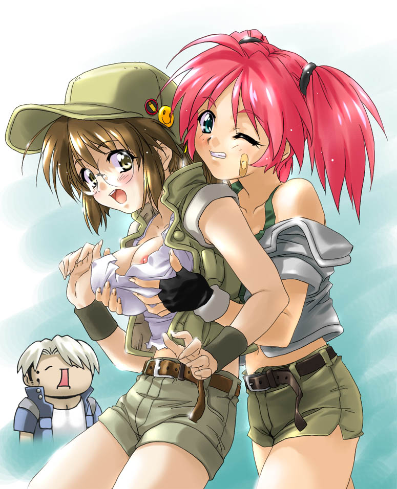 fio germi, nadia cassel, and trevor spacey (metal slug)