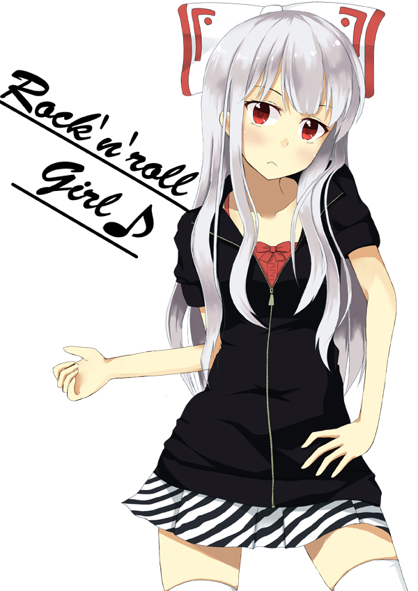 fujiwara no mokou (touhou) drawn by ice_(doragon)