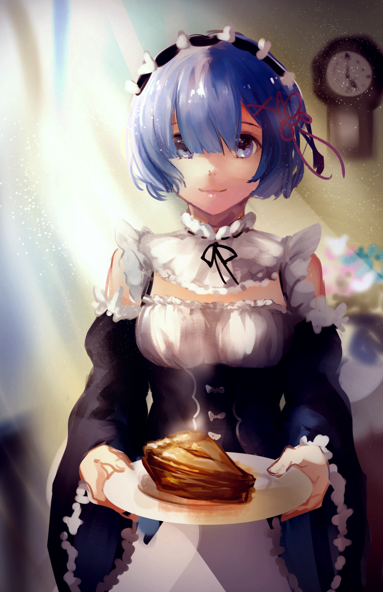 rem (re:zero kara hajimeru isekai seikatsu) drawn by k_(sktchblg)