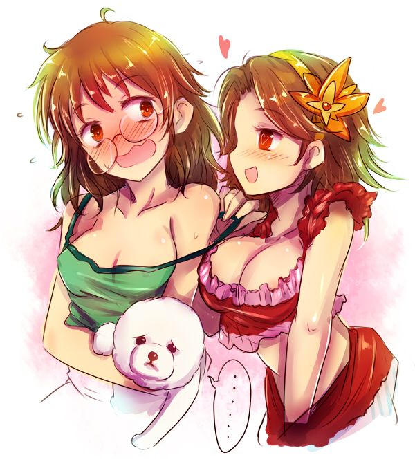 araki hina, ohta yuu, and akky (idolmaster and 1 more) drawn by kara_(color)