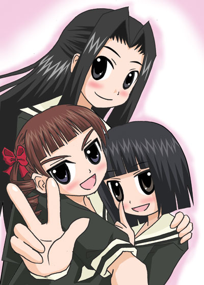 matsudaira touko, nijou noriko, and hosokawa kanako (maria-sama ga miteru)