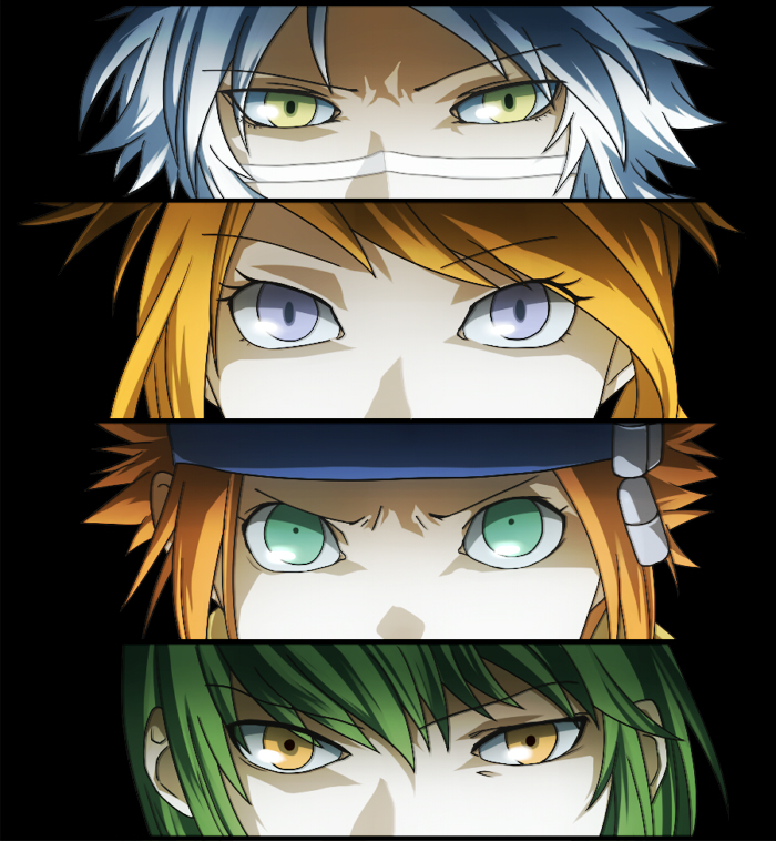 wes, rui, michael, and cail (pokemon and 3 more) drawn by ak_(pixiv3411084)