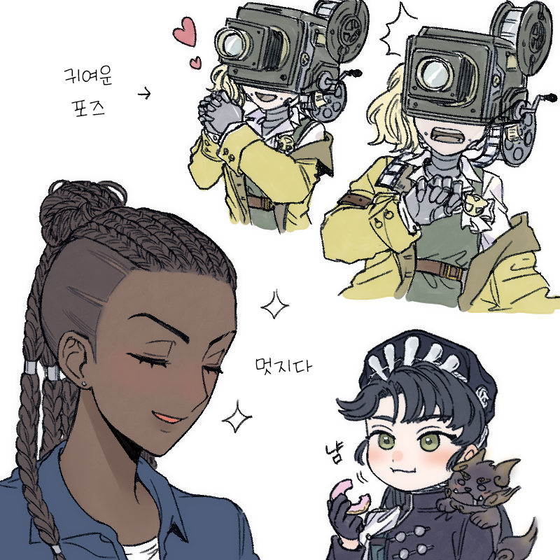liang yue, qiangliang, loggerhead, and poitier (reverse:1999) drawn by ioi_33333