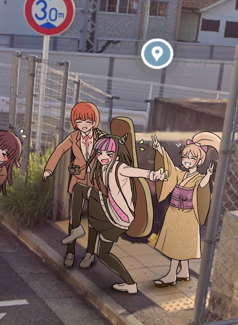tsumiki mikan, mioda ibuki, saionji hiyoko, and koizumi mahiru (danganronpa and 1 more) drawn by kmnm_1403