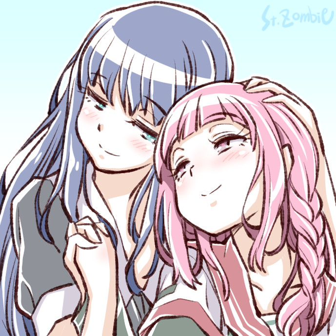tamaki iroha and nanami yachiyo (mahou shoujo madoka magica and 1 more) drawn by studiozombie