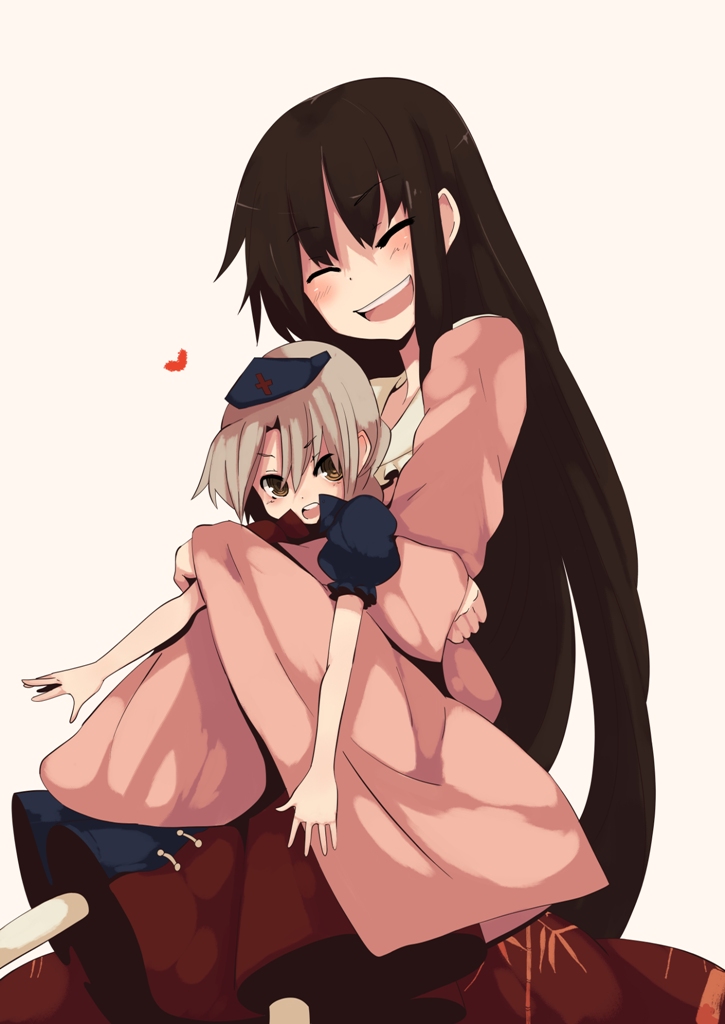 houraisan kaguya and yagokoro eirin (touhou) drawn by fuurin_(omaemona)