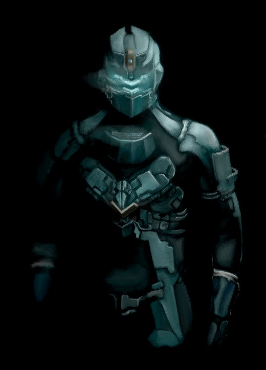 isaac clarke (dead space and 1 more) drawn by mazobuta