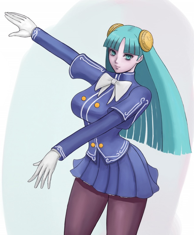morrigan aensland and ingrid (darkstalkers and 2 more) drawn by ark_(morita_hitomi)